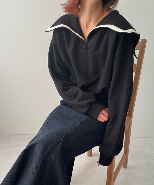 LE MORE（リモア）の「セーラーカラープルオーバー（スウェット）」 - WEAR