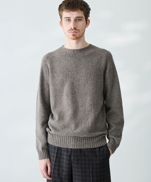 MORRIS & SONS | ジーロンラム クルーネックニット MEN（ニット