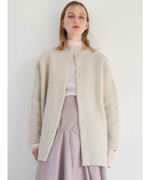 ELENDEEK（エレンディーク）の「CNラクーンミックスWカーディガン