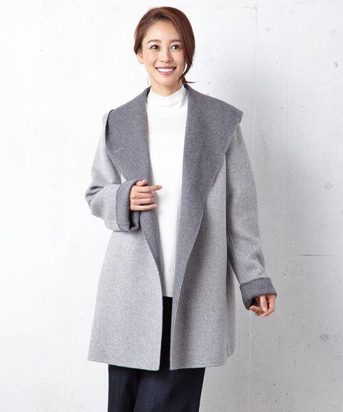 23区（ニジュウサンク）の「ソフトウールリバー フーデットコート