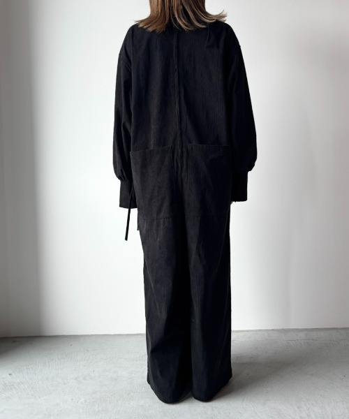 コーデュロイリボンオールインワン（つなぎ/オールインワン）｜PERNA