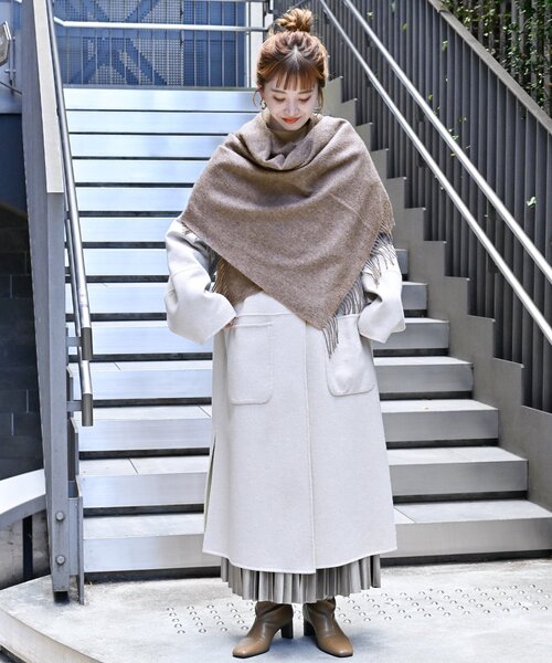 B.C STOCK（ベーセーストック）の「カシミア混マフラー（マフラー