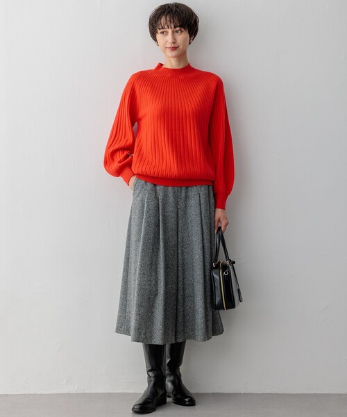 セール】シルクネップヘリンボーン ガウチョ パンツ（その他パンツ