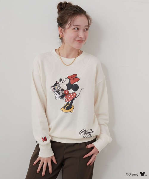 セール】【Disney/ディズニー】Minnie Mouse/ミニーマウス裏毛ドロップ