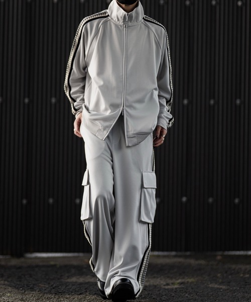 CLEL（クレイル）の「【CLEL】Hand Knitting 2way Track Jacket