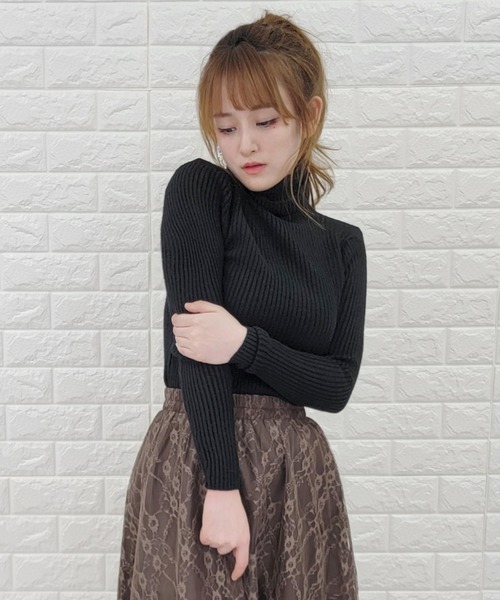 RRL】マーブル タートルネック リブニット 長袖 セーター 25年モデル