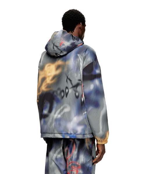 メンズ フード付きジャケット J-MIRR（ナイロンジャケット）｜DIESEL