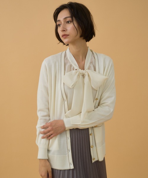 ANAYI（アナイ）の「ウールボイルボウタイ ブラウス（シャツ/ブラウス