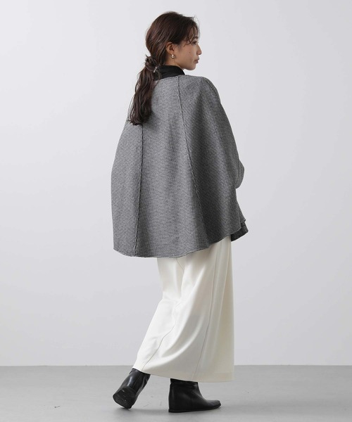 セール】ウールリバーシブルポンチョ（ポンチョ）｜Risley（リズレー