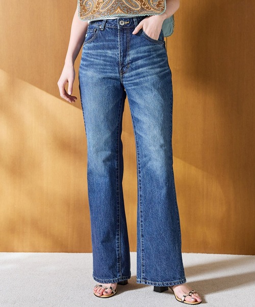 SOMETHING/サムシング LISA ヴィンテージフレアデニムパンツ（デニム