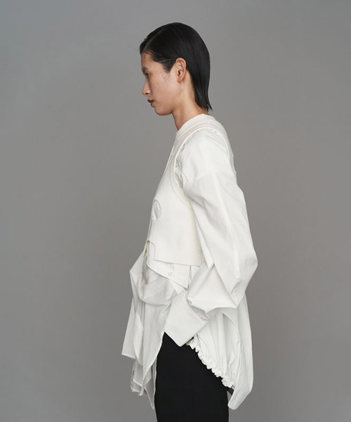 UN3D./アンスリード】PATTERN MIX SHIRT/パターンミックスシャツ