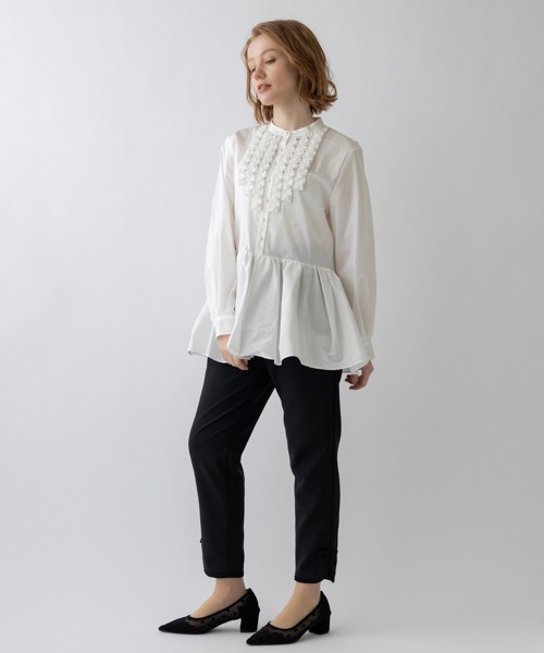 Sono（ソーノ）の「【SONO/ソーノ】ﾋﾎﾟﾎﾟﾄｩｰｽﾁｭﾆｯｸﾌﾞﾗｳｽ（シャツ