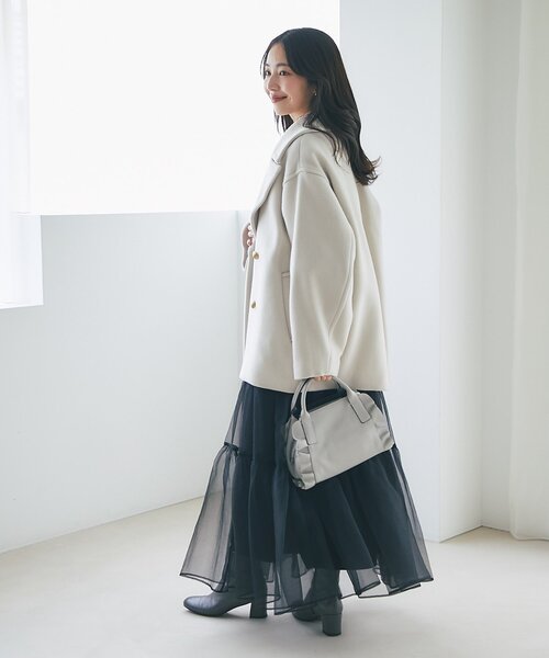 セール】【軽くて毎日着たい！】ロイヤルビーバーメタル釦Pコート