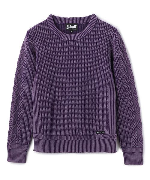 schott（ショット）の「Schott/ショット/DULL COLOR CREWNECK KNIT