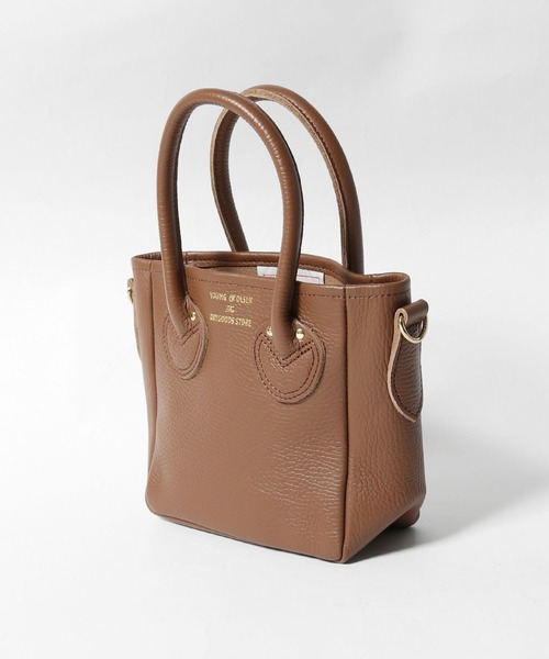 YOUNG & OLSEN/ヤングアンドオルセン EMBOSSED LEATHER D TOTE XS