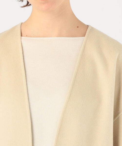 DES PRES（デ・プレ）の「ライトダブルフェイスシャギー ノーカラー