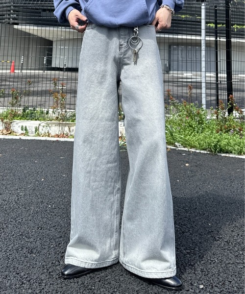 ADAMASTE（アダマスト）の「12oz semi flare denim pants - 12オンス