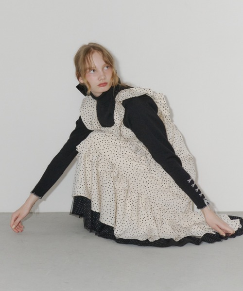 dot × dot many frill onepiece / フリルドットワンピース（ワンピース