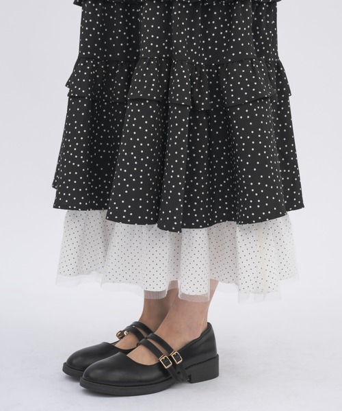 dot × dot many frill onepiece / フリルドットワンピース（ワンピース