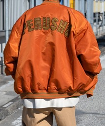 Perushu（ペルーシュ）の「PERUSHUロゴオーバーサイズスタジャン