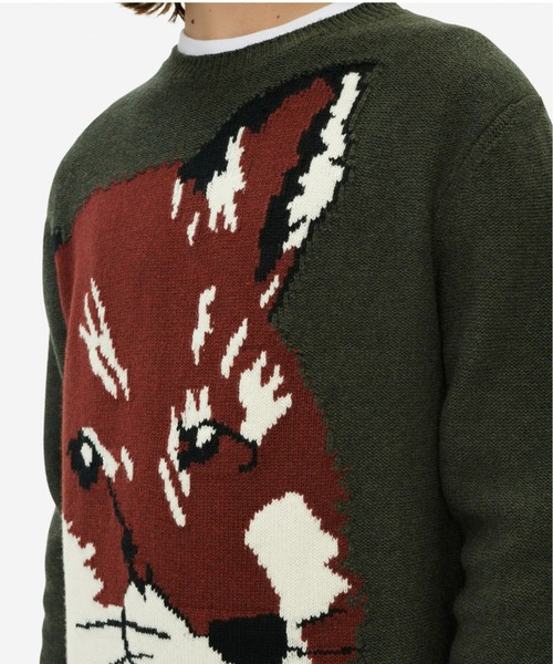 Maison Kitsune（メゾンキツネ）の「OVERSIZE FOX HEAD JACQUARD