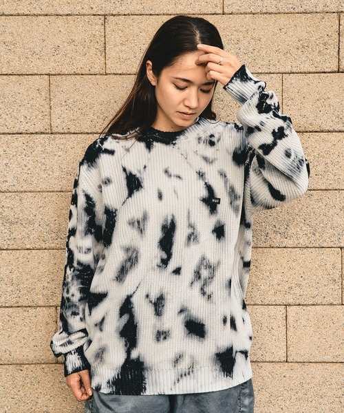 HUF（ハフ）の「BAR LOGO TIE DYE CREW SWEATER / HUF セーター ニット