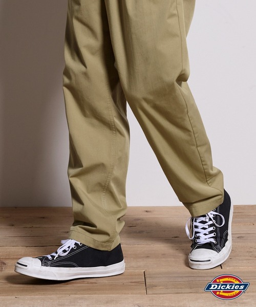 Dickies/ディッキーズ T/Cツイル ワンタックテーパードイージーパンツ