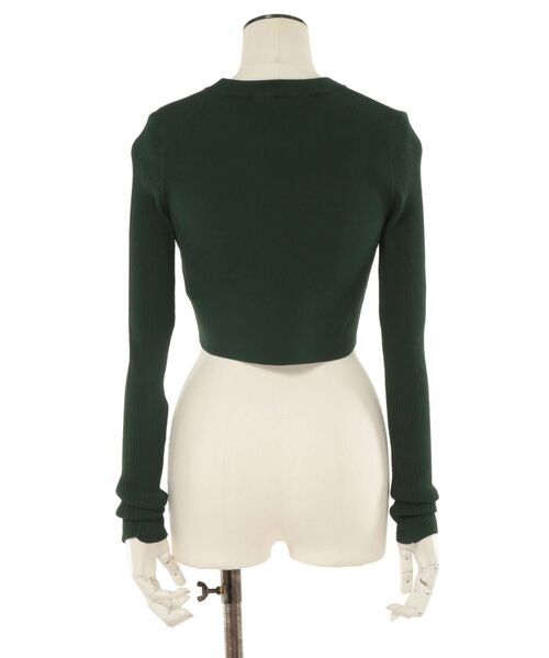 UN3D.（アンスリード）の「SHORT KT TOP / ショートニットトップ