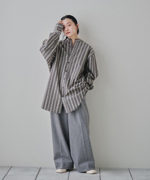 TODAYFUL（トゥデイフル）の「ストライプオーバーシャツ（シャツ