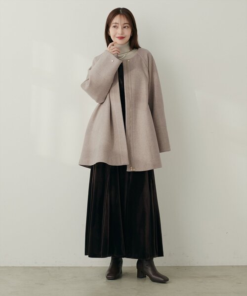 セール】〈osono〉2WAYノーカラーコート（ノーカラーコート