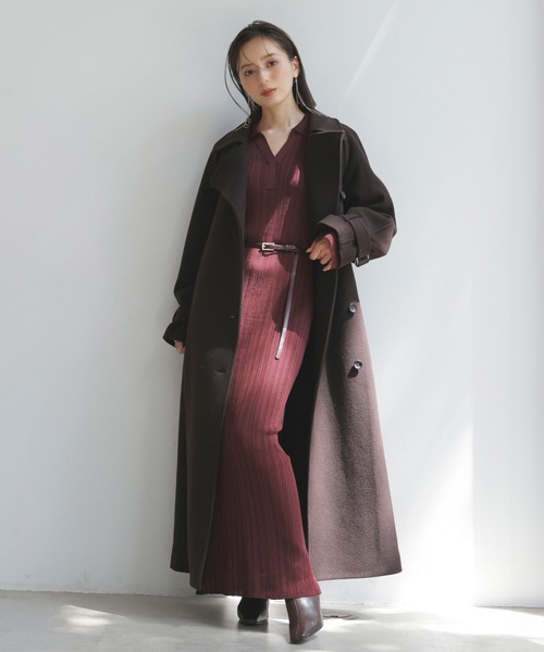 anuans（アニュアンス）の「ウールトレンチコート（トレンチコート