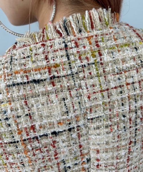 ウールミックス ツイードジャケット FC24W074【Fano Studios