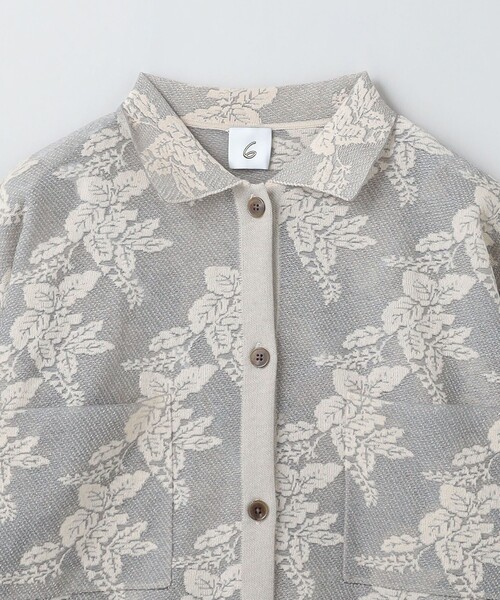 6（ロク）の「＜6(ROKU)＞ジャカード ニット シャツ（シャツ/ブラウス