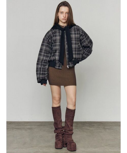 セール】ルーズフレアカバーフィットブーツ（ブーツ）｜EMODA（エモダ