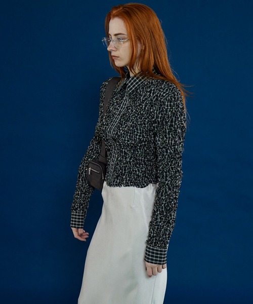 MAISON SPECIAL（メゾンスペシャル）の「Checkered Shirring Short