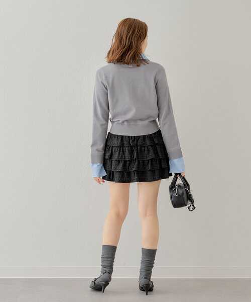 Chico（チコ）の「レースティアードフリルスカパン（スカート）」 - WEAR