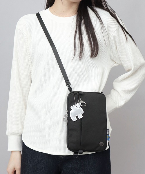軽量 撥水 ポリエステル 縦横 2WAY スマホショルダーバッグ