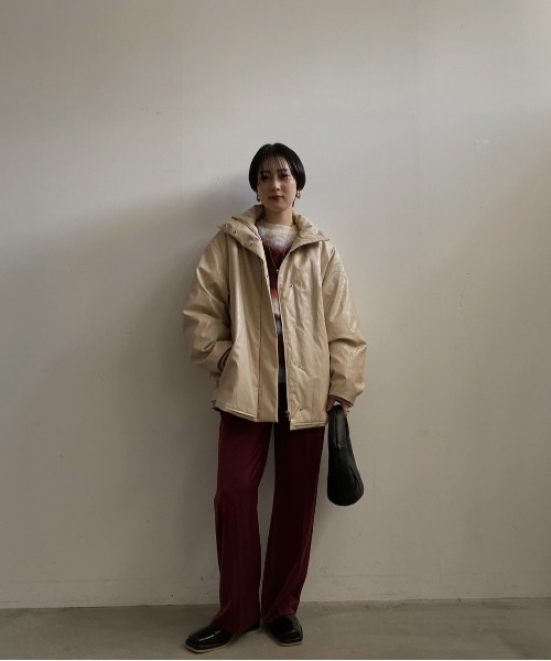 PASTING LIKE SYNTHETIC LEATHER JACKET（その他アウター）｜Ameri