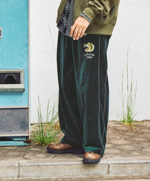 niko and（ニコアンド）の「ベロア刺繍スカパンツ（その他パンツ