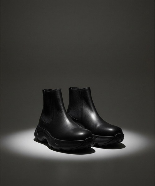 セール】LEATHER Vibram SIDE GORE BOOTS（ブーツ）｜UNITED TOKYO