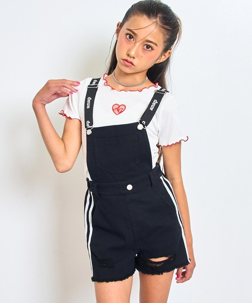 セール】サイドライン サロペット【キッズお揃い】（サロペット