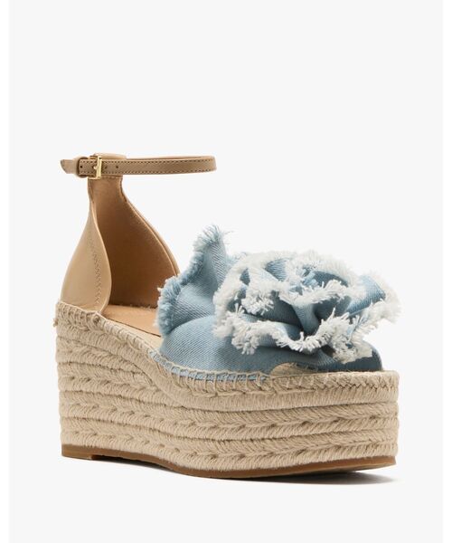 フローリッシュ エスパドリーユ ウェッジ サンダル（サンダル）｜kate