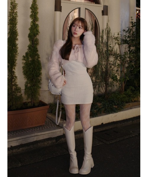 ケーブルニットソーセットミニワンピース（ワンピース）｜Darich