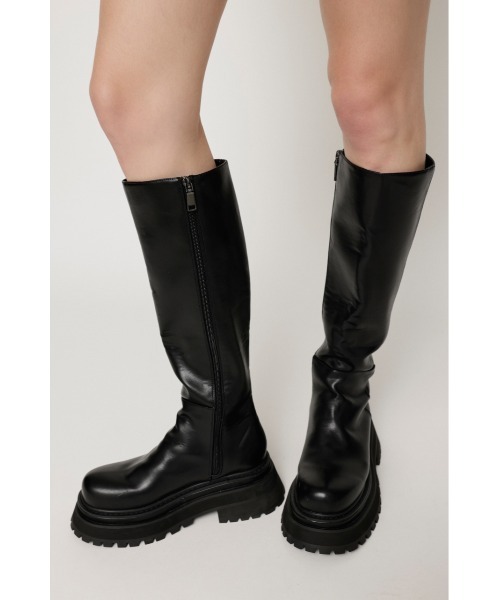 SLY（スライ）の「CHUNK SOLE KNEE BOOTS チャンクソール ニーブーツ