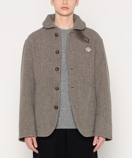 MEN'S WOOL PILE ROUND COLLAR JACKET（カバーオール）｜DANTON