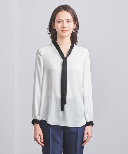 UNITED ARROWS（ユナイテッドアローズ）の「サテン ボウタイ ブラウス