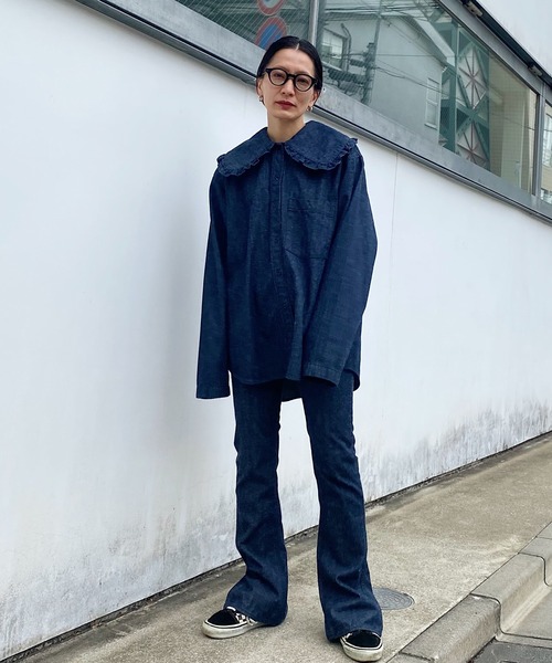 HOLIDAY（ホリデイ）の「PURITAN COLLAR DENIM SHIRT (O.WASH