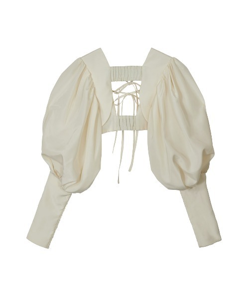 Ameri（アメリ）の「VOLUME SLEEVE BOLERO（Tシャツ/カットソー）」 - WEAR