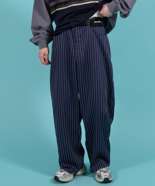 セール】ワイドストレートストライプパンツ（その他パンツ）｜Perushu