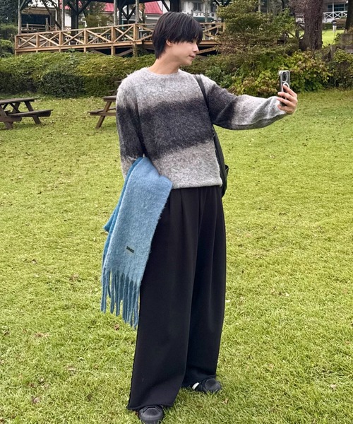 SINSS（シンス）の「Wool blend gradation knit / ウールブレンド